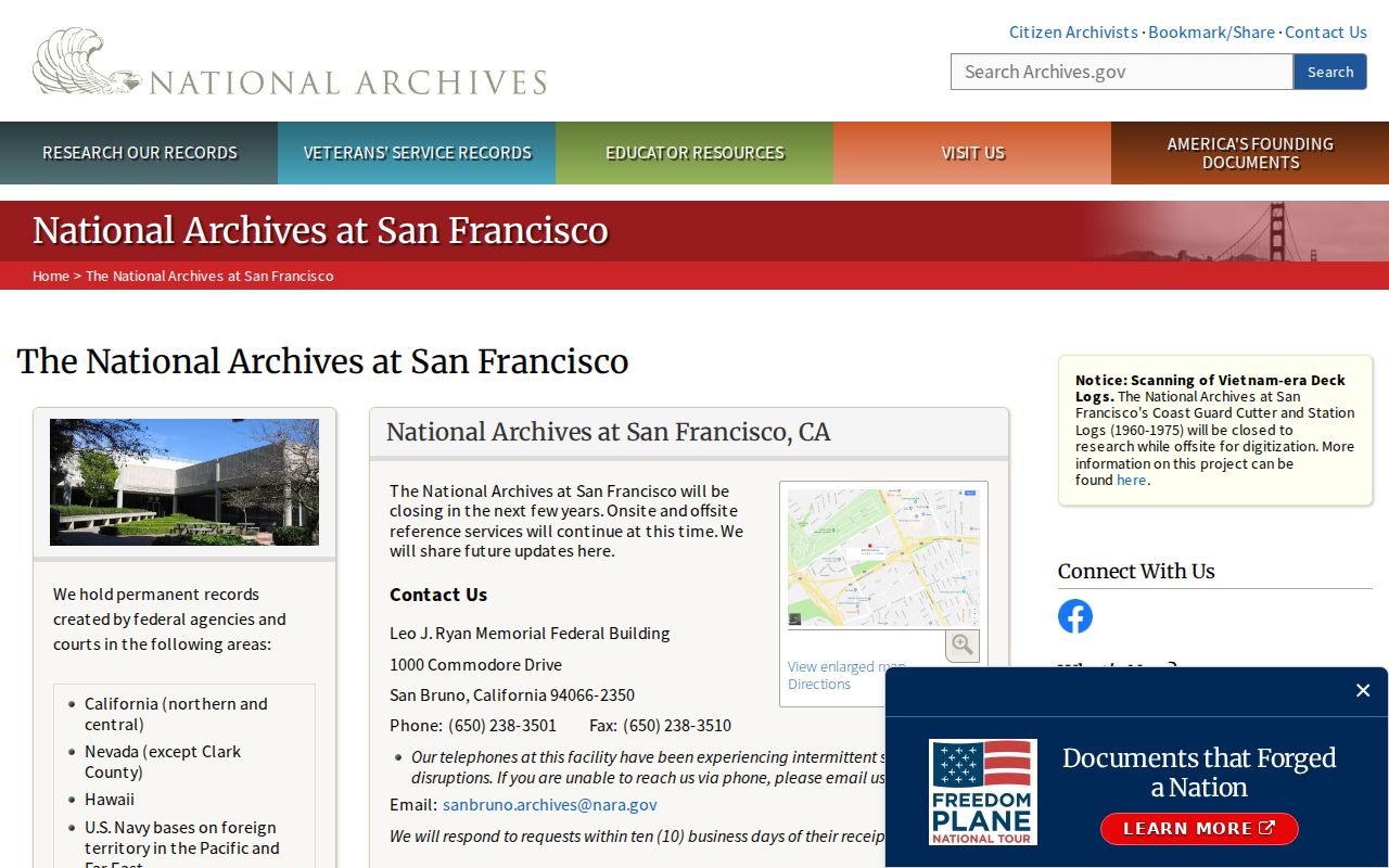 San Francisco city directory federal archives research