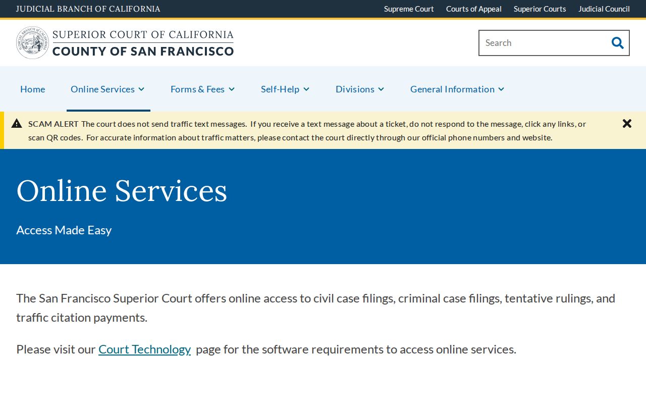 San Francisco residents directory Superior Court search services